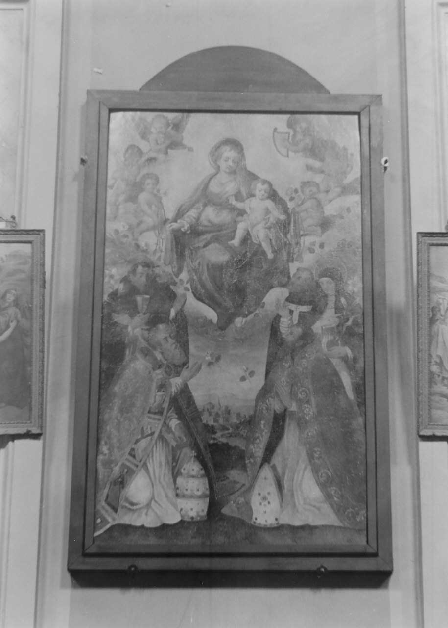 Madonna del Rosario e Santi (dipinto) - ambito Italia meridionale (seconda metà sec. XIX)