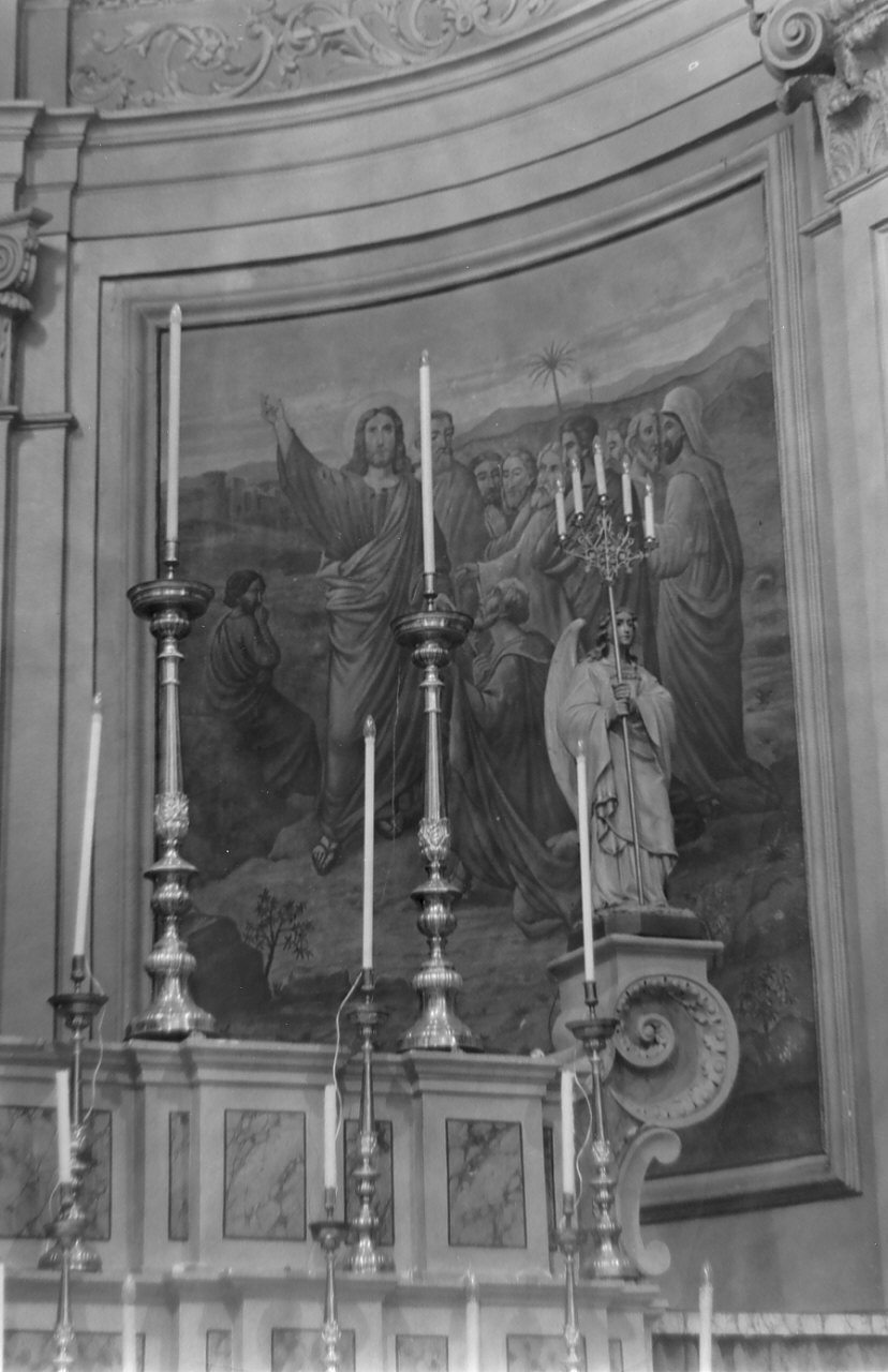Cristo tra gli apostoli (affresco, elemento d'insieme) - ambito Italia meridionale (sec. XX)