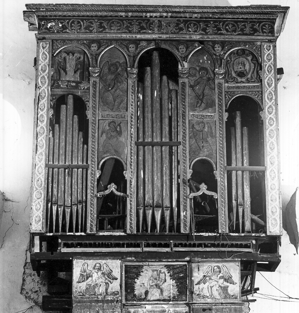 cassa d'organo, opera isolata - bottega Italia meridionale (sec. XIX)