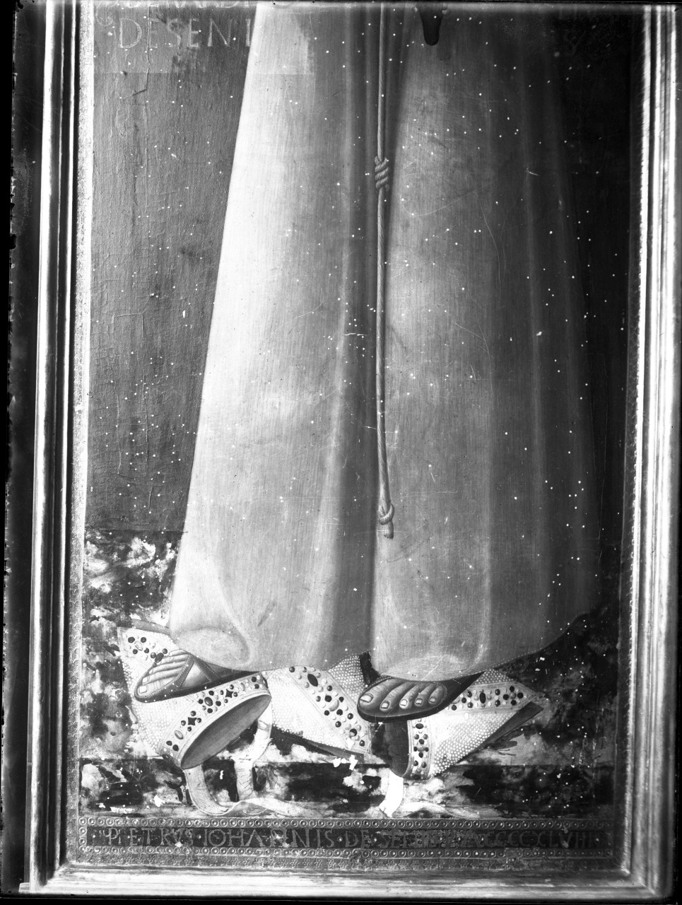 san Bernardino da Siena; dipinto su tavola; Pietro di Giovanni (negativo) di Pietro di Giovanni d'Ambrogio, Vermehren, Augusto (primo quarto XX)