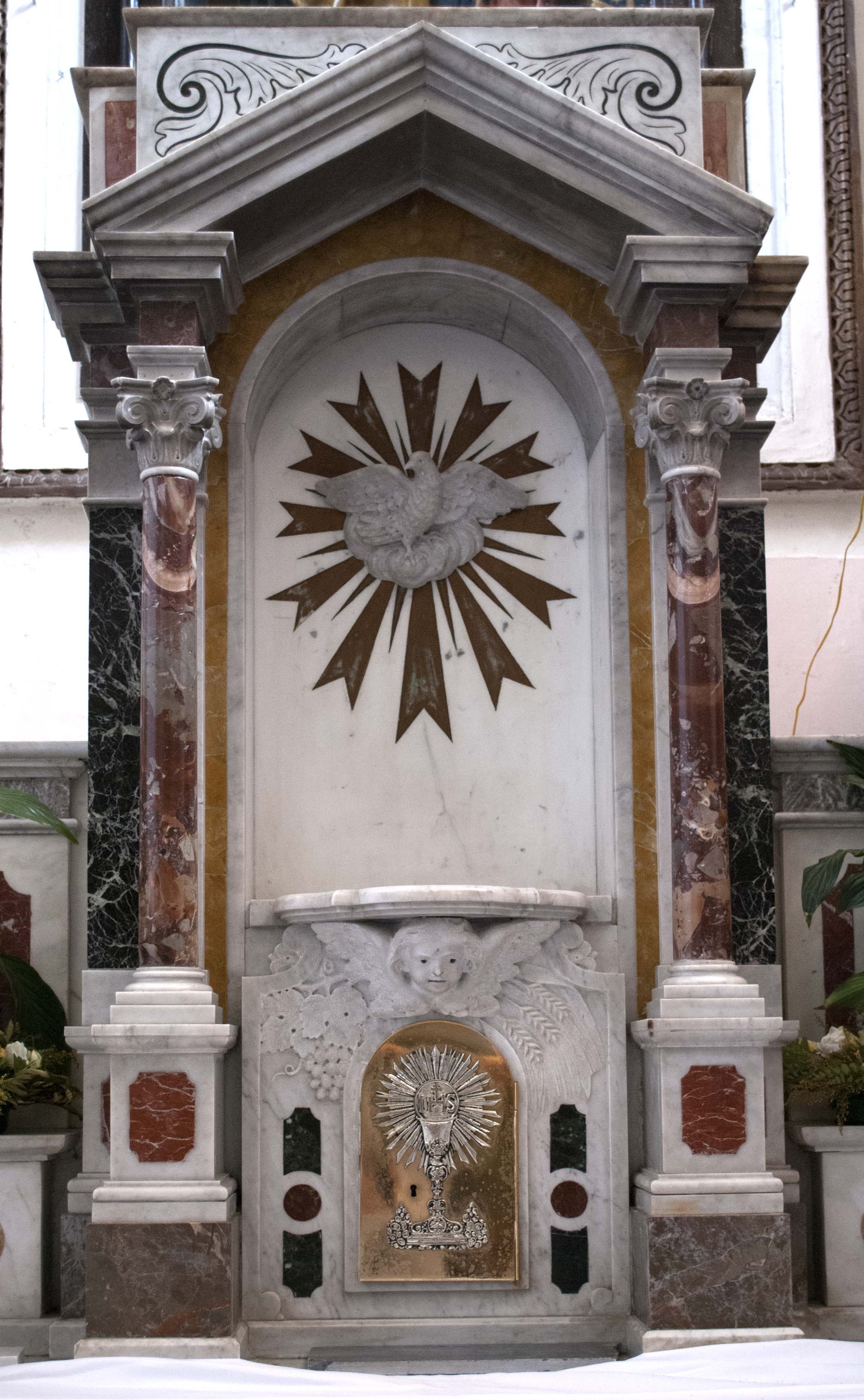 tabernacolo, elemento d'insieme - ambito napoletano (secondo quarto sec. XVII)