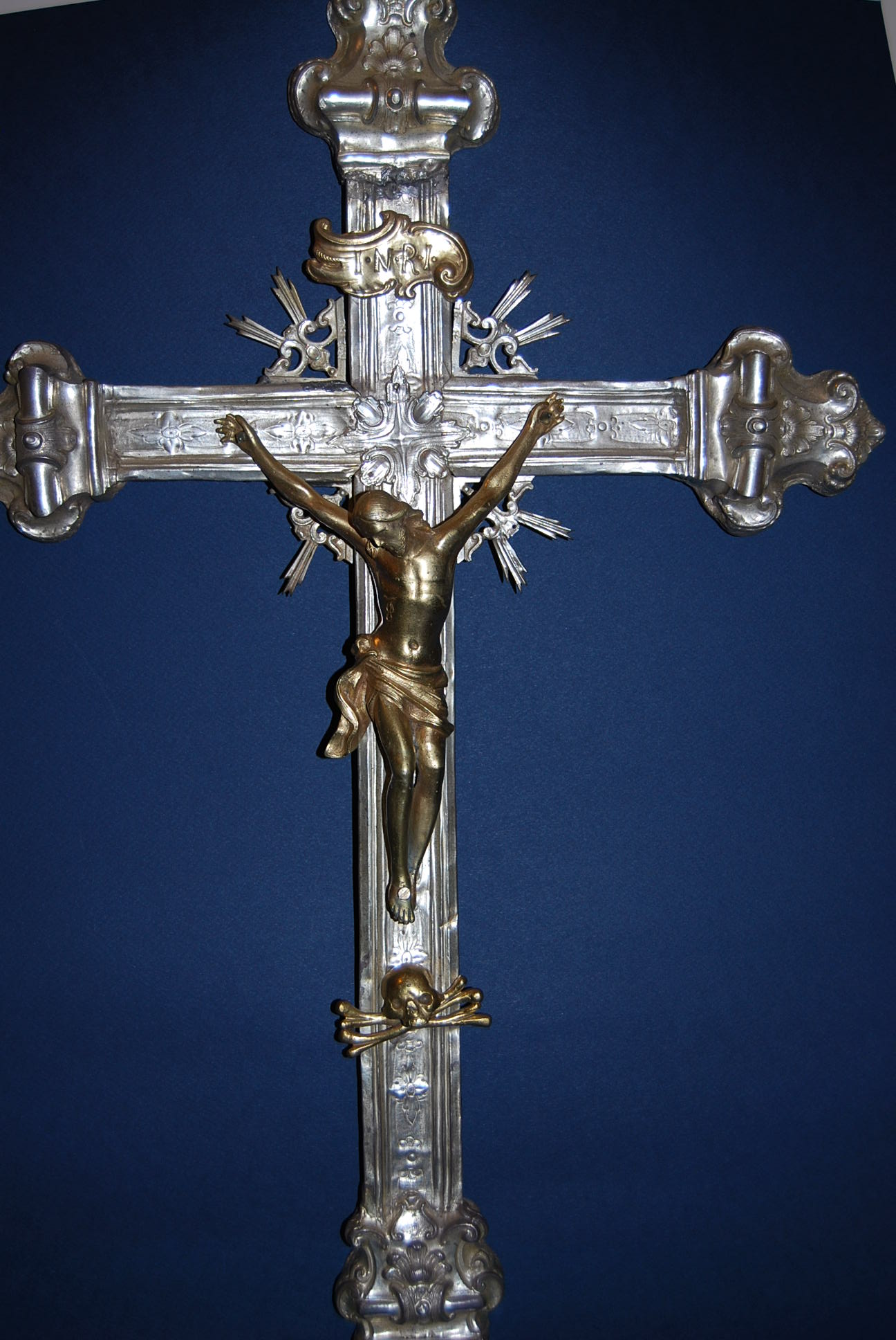 Madonna con Santi (croce d'altare) - bottega campana (sec. XVIII)