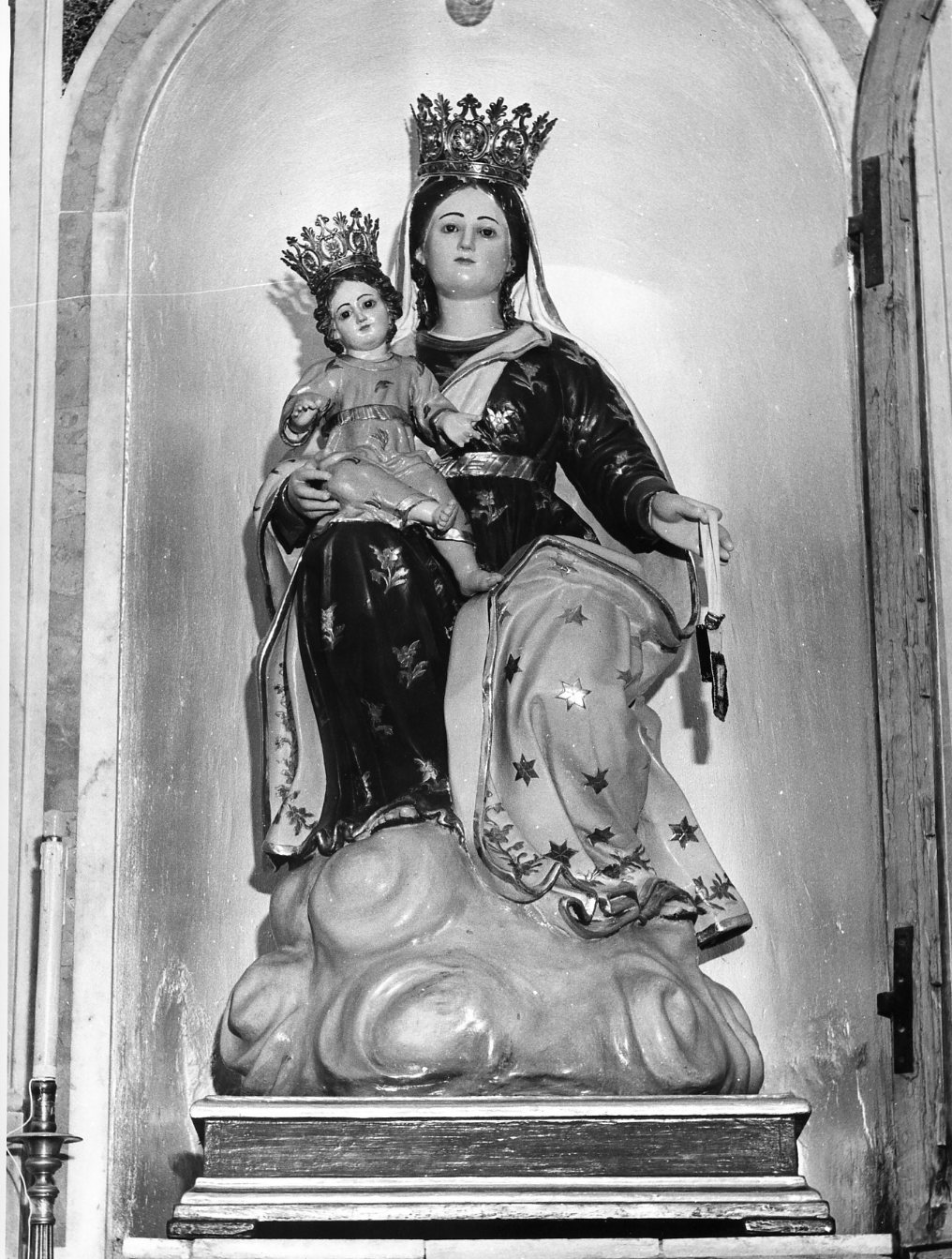 Madonna del Carmelo (gruppo scultoreo) - bottega molisana (sec. XIX)