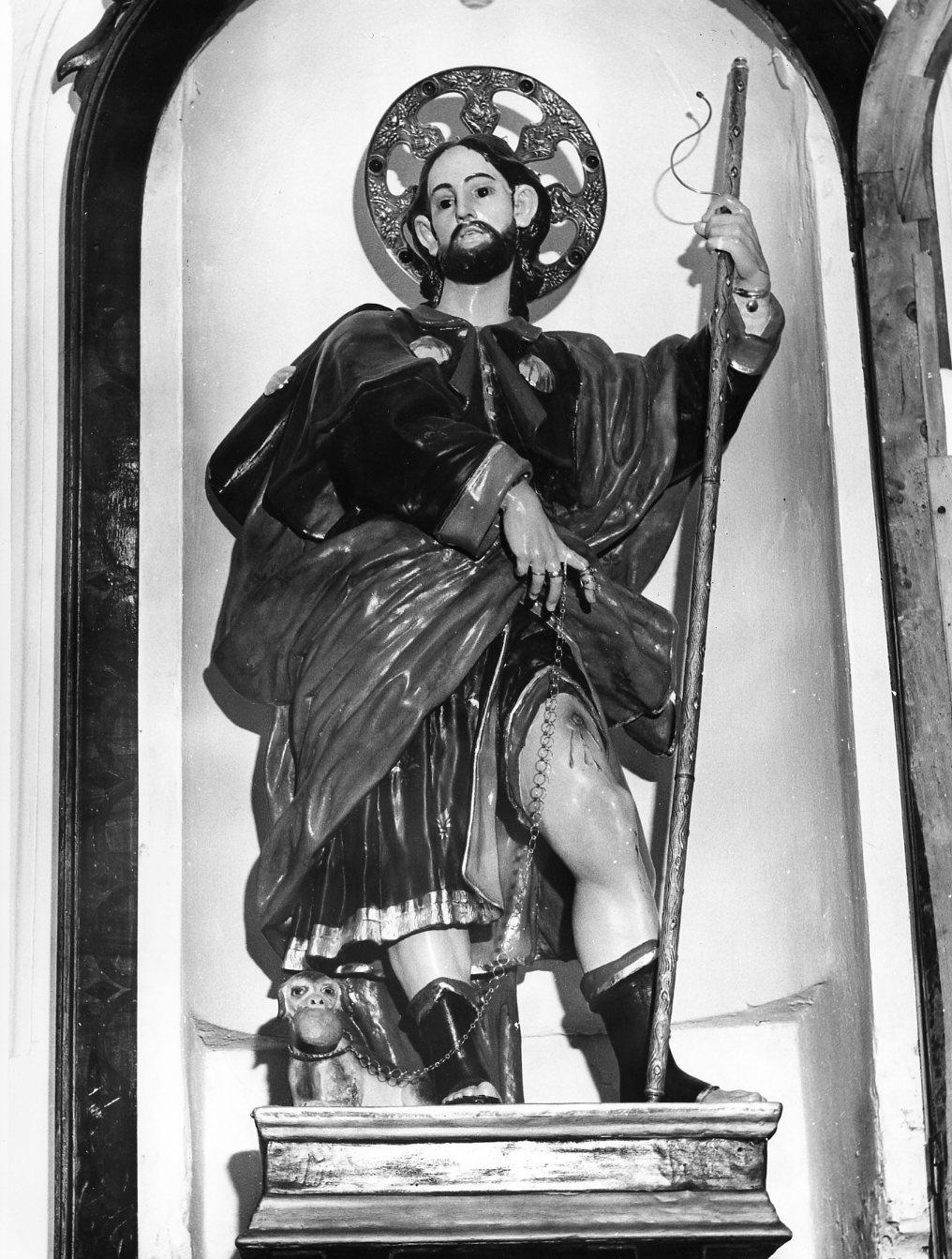 San Rocco (statua - lignea) - bottega molisana (seconda metà XVIII)