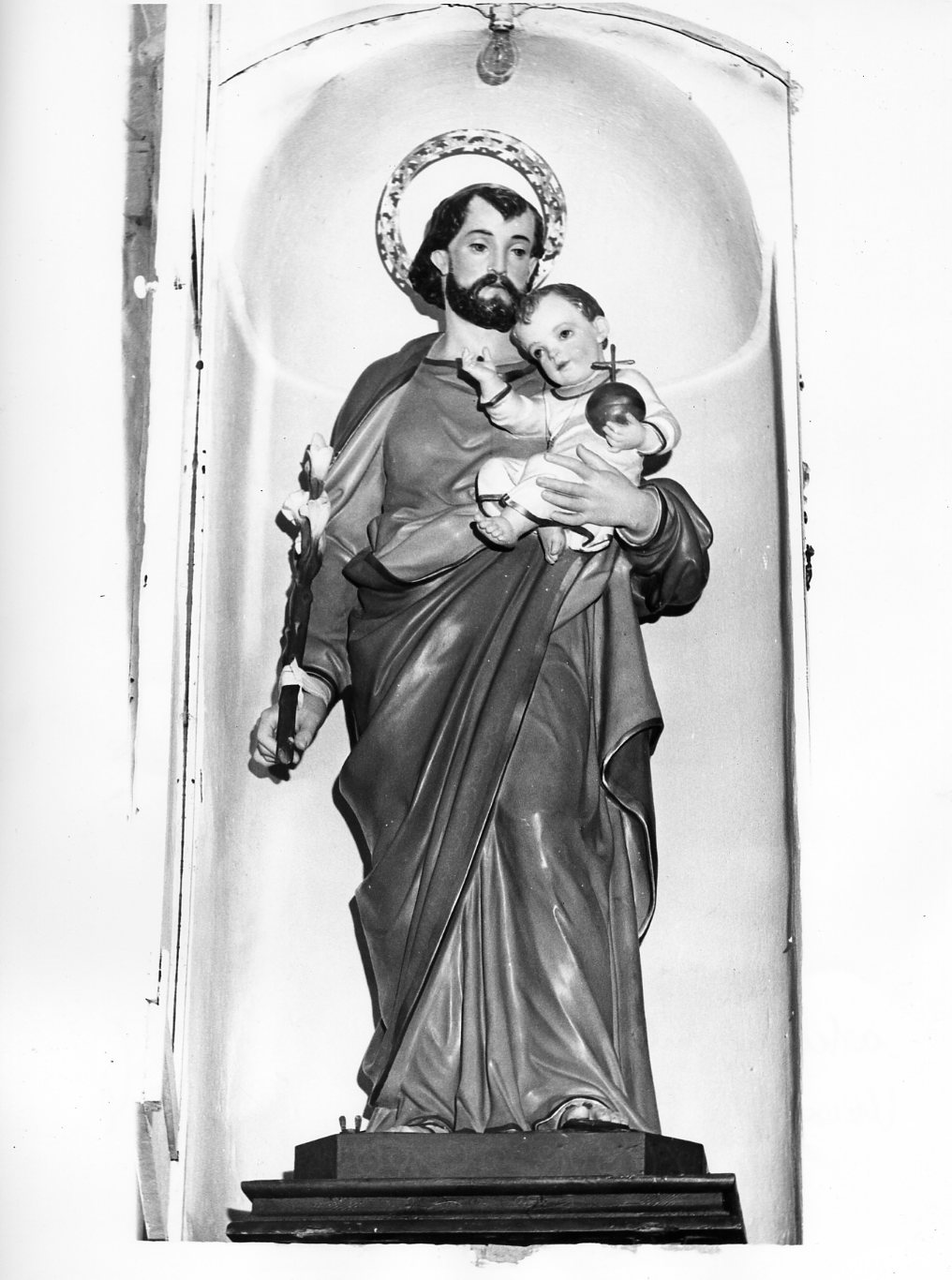 San Giuseppe e Gesù Bambino (statua) - bottega molisana (fine/ inizio XVIII/ XIX)