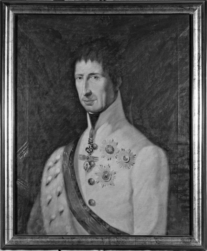 ritratto di Francesco IV (dipinto) di Baroni Domenico (sec. XIX)