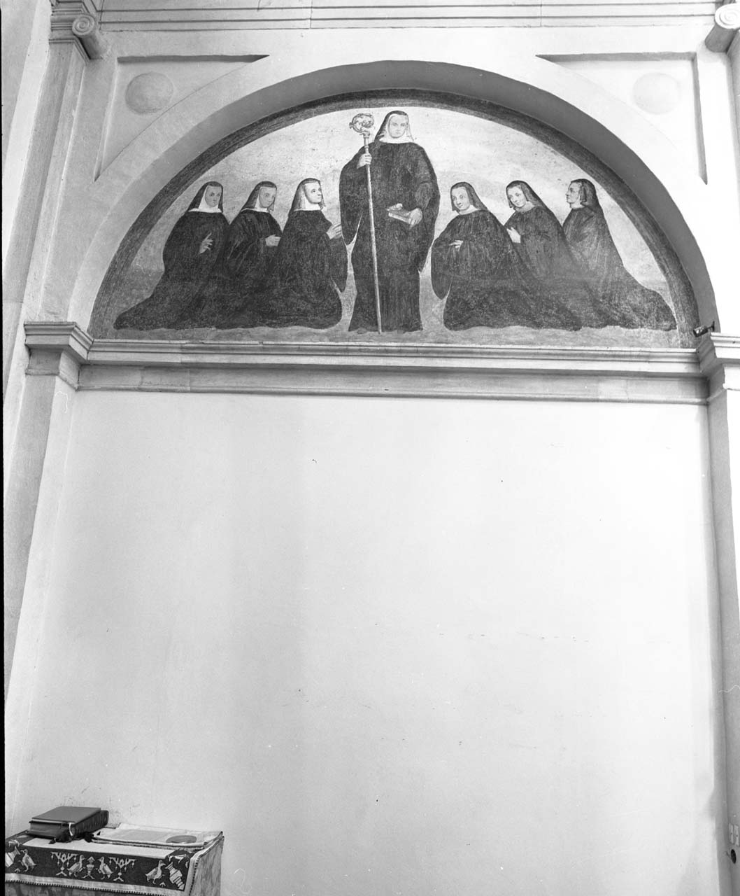 Santa Scolastica con sei monache, Santa Scolastica con sei monache (dipinto) - ambito veneto (prima metà sec. XVI)