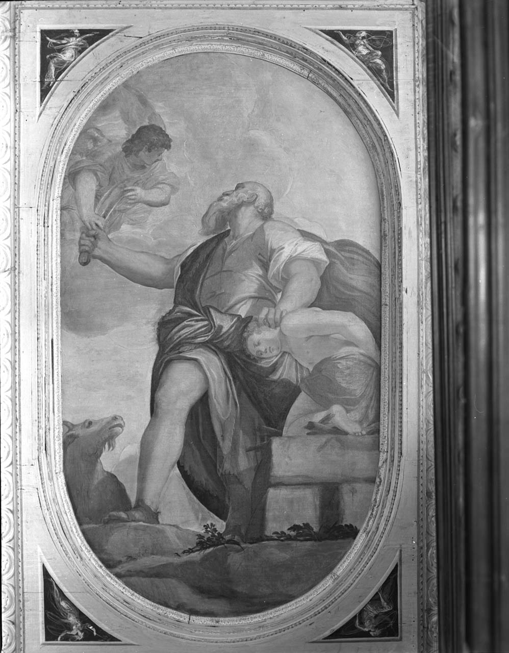 Sacrificio di Isacco (dipinto) di Zelotti Giambattista (sec. XVI)