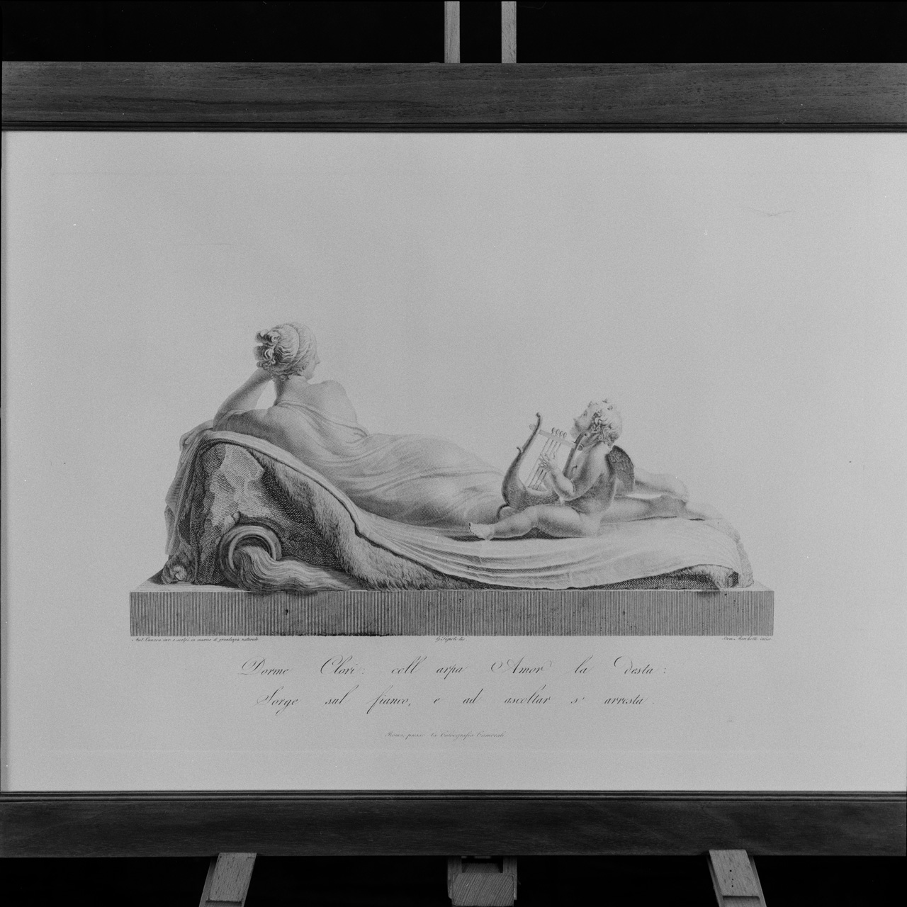 Naiade velata (vista da tergo) (stampa) di Marchetti Domenico, Tognolli Giovanni (sec. XIX)