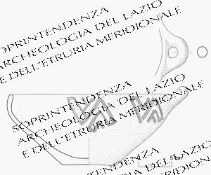 scodella coperchio (prima metà IX sec. a.C)