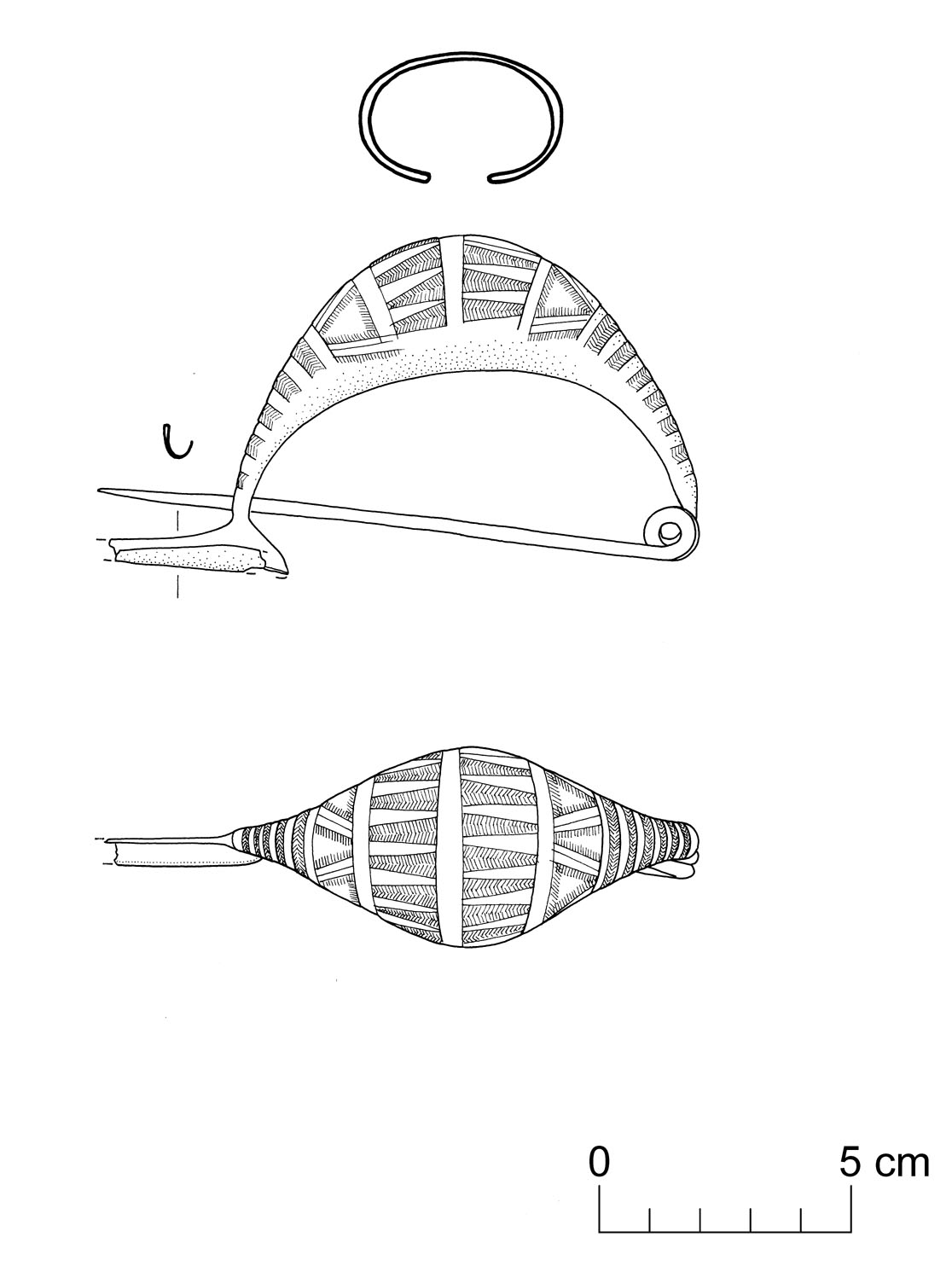 fibula a navicella (VII sec. a.C)