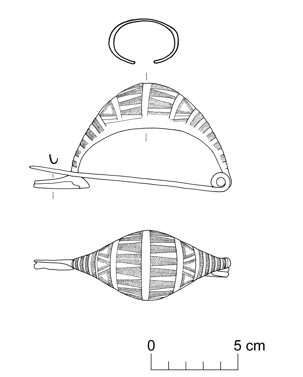 fibula a navicella (VII sec. a.C)