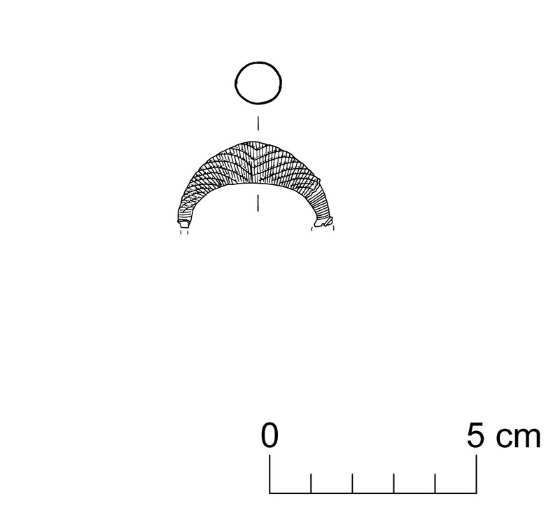 fibula ad arco ingrossato (VII sec. a.C)