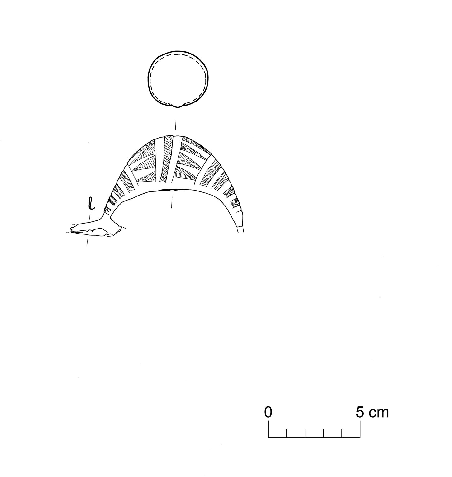 fibula a sanguisuga (VII sec. a.C)