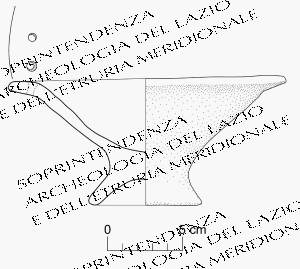 piattello su piede (seconda metà IX sec. a.C)