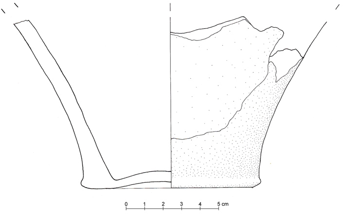 olla/frammento (secondo quarto/ fine VIII sec. a.C)
