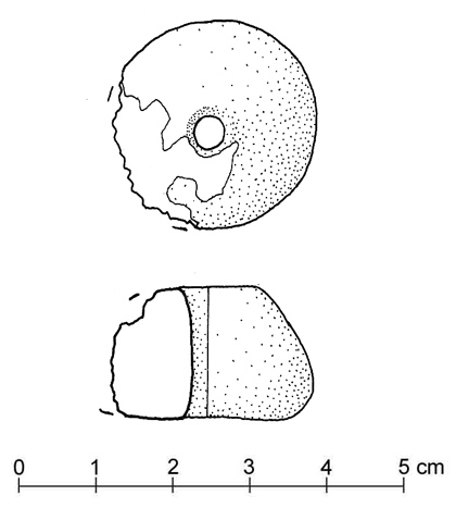 fuseruola troncoconica (metà/ metà VI sec. a.C)