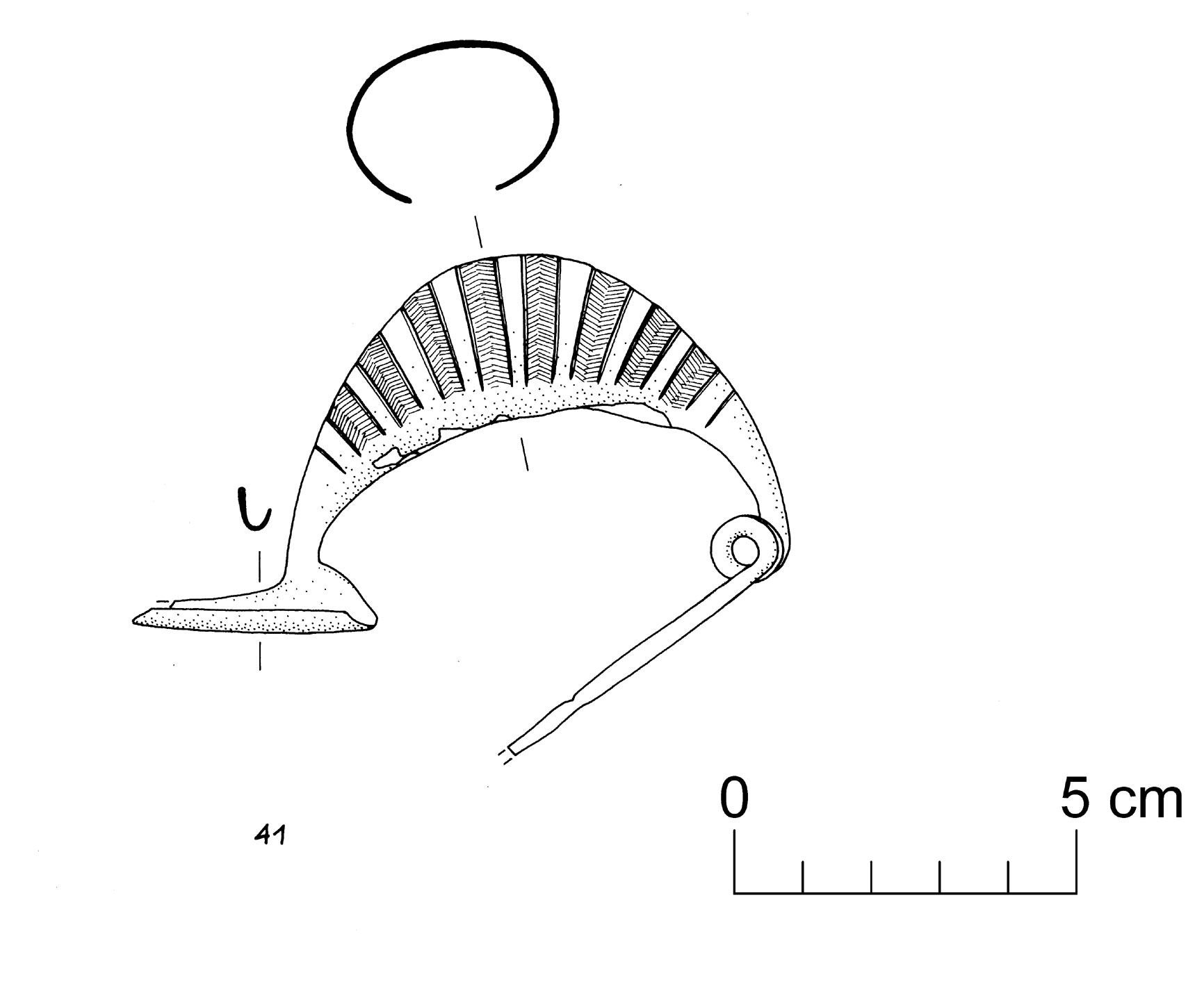 fibula a navicella (VIII sec. a.C)