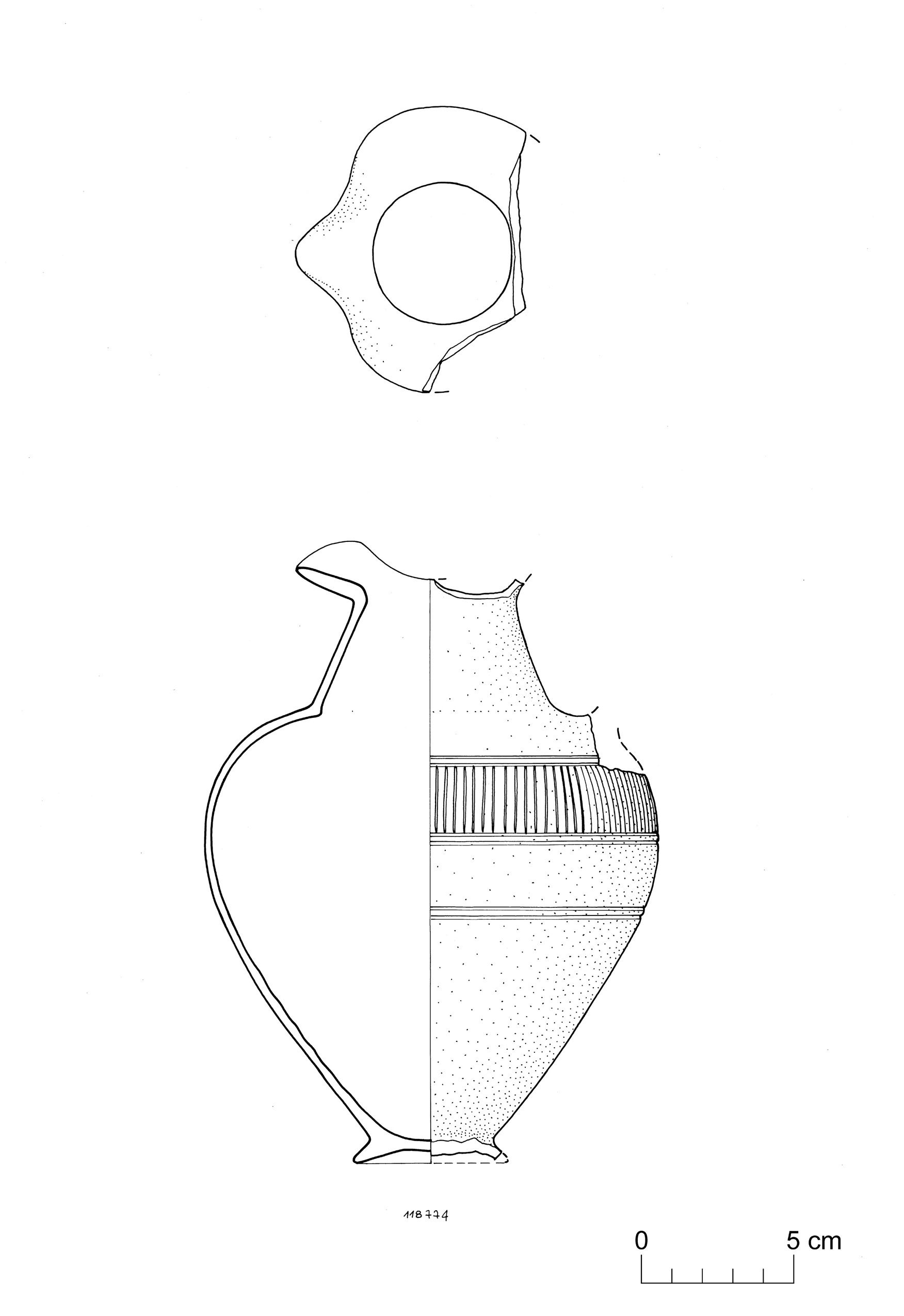 oinochoe (VI sec. a.C)