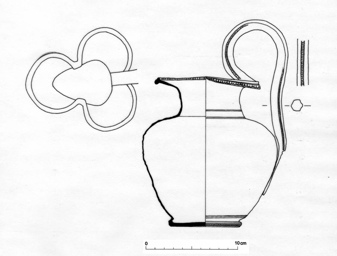 oinochoe a bocca trilobata (fine/ primo quarto IV sec. a.C./ III sec. a.C)