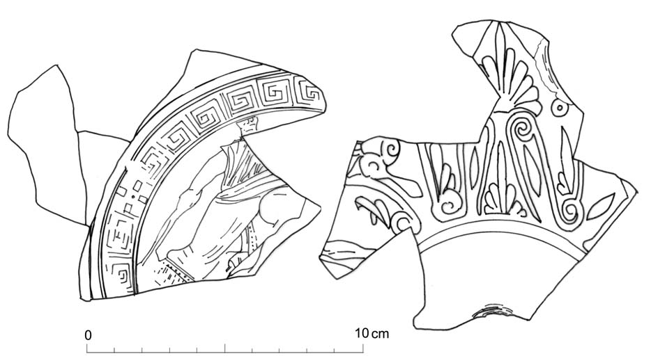 kylix a figure rosse (fine/ prima metà V sec. a.C./ IV sec. a.C)