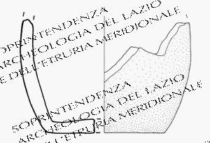 fondo di vaso (XVII sec. a.C./ XIV sec. a.C)
