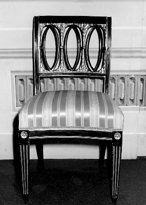 sedia, serie - bottega toscana (fine/ inizio secc. XVIII/ XIX)