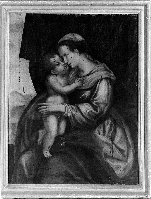 Madonna con Bambino (dipinto) - ambito toscano (sec. XVIII)