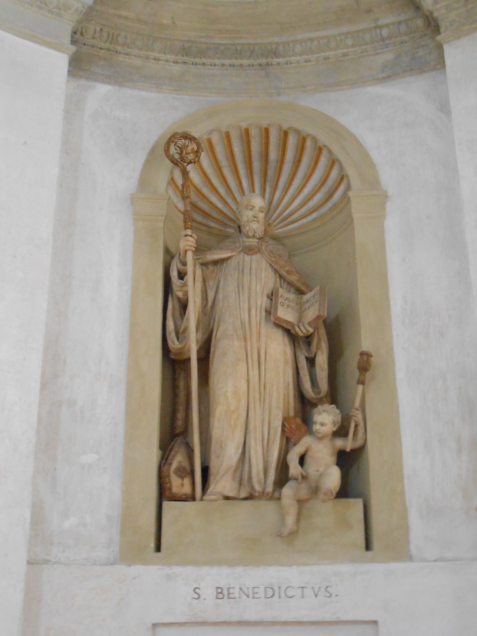 San Benedetto, San Martino, San Floriano, San Mauro (statua, serie) di Begarelli Antonio (bottega) (sec. XVI)