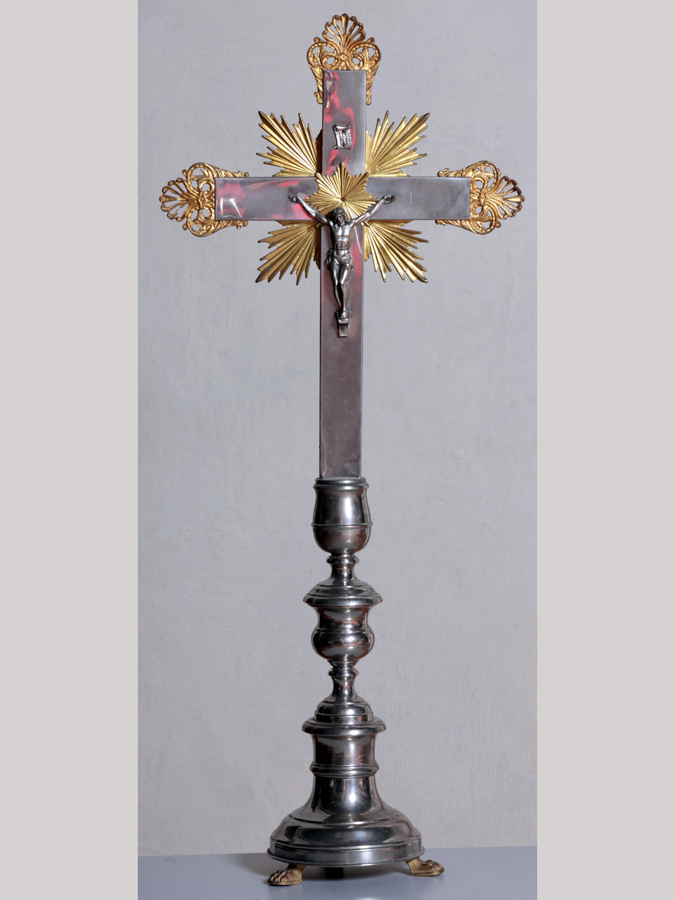 croce d'altare, opera isolata - ambito lombardo (XIX)