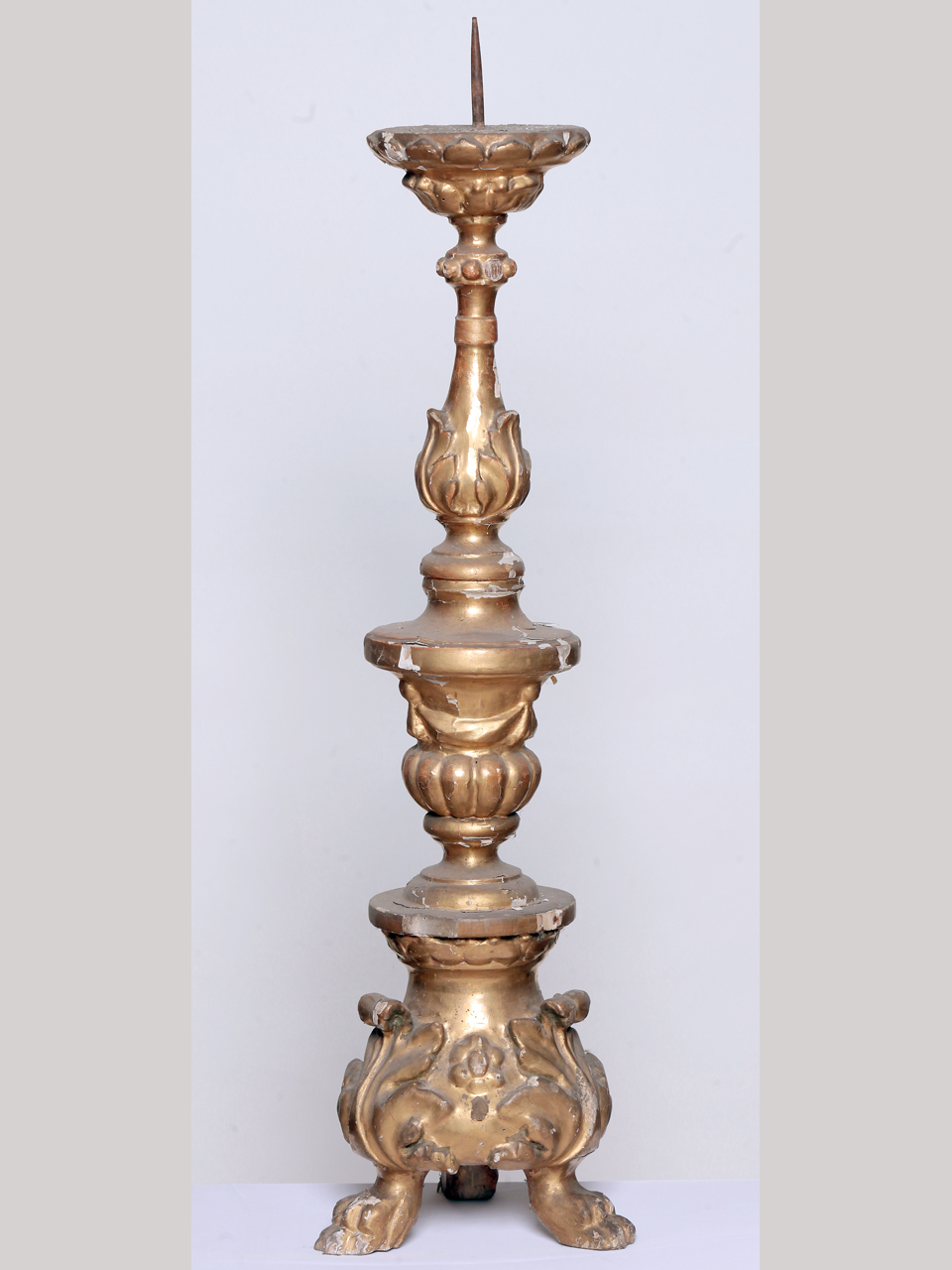 candeliere d'altare, coppia - ambito lombardo (prima metà XIX)