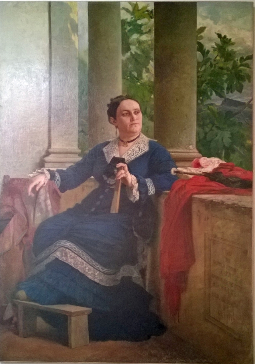 ritratto di Linda Salimbeni Ussi (dipinto) di Ussi Stefano (sec. XIX)
