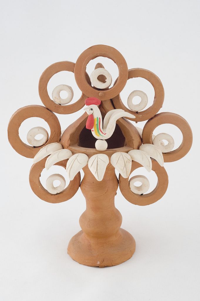 Senza Titolo, vaso con galletto (fischietto, a fessura interna, strumenti musicali) di Visconti Anna - laboratorio (1989 post - 2015 ante)