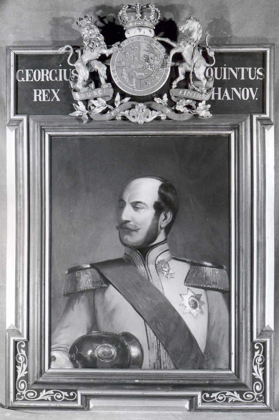Ritratto di Giorgio V di Hannover, busto ritratto d'uomo (dipinto) (sec. XIX)