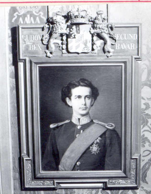 Ludwig II di Baviera, ritratto d'uomo (dipinto) - ambito italiano (seconda metà sec. XIX)