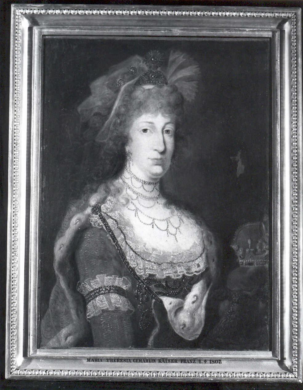 Ritratto di Maria Teresa d'Asburgo, Ritratto di donna (dipinto) - ambito austriaco (seconda metà sec. XVIII)