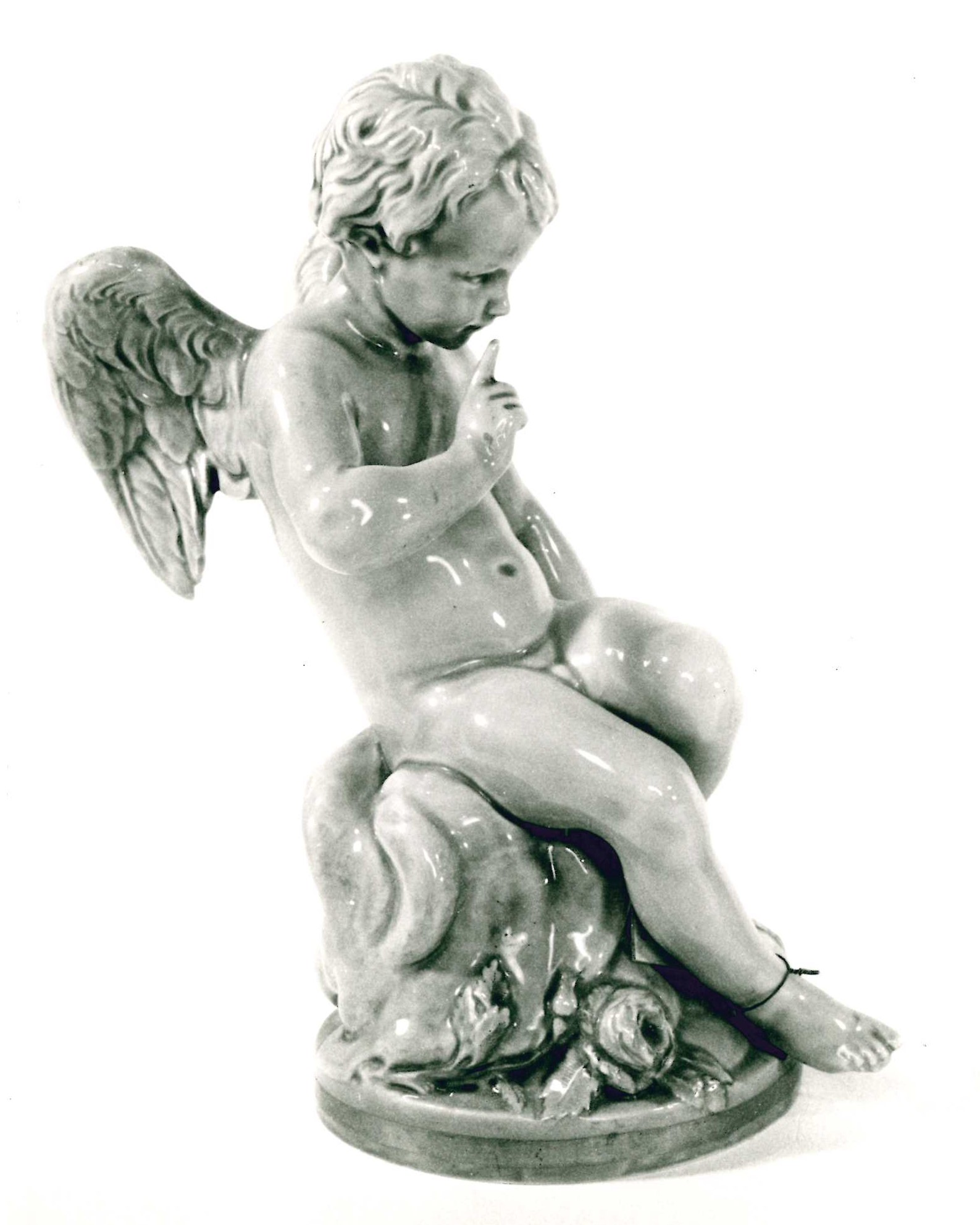 Amorino, Cupido (statuetta, pendant) - ambito europeo (prima metà sec. XIX)