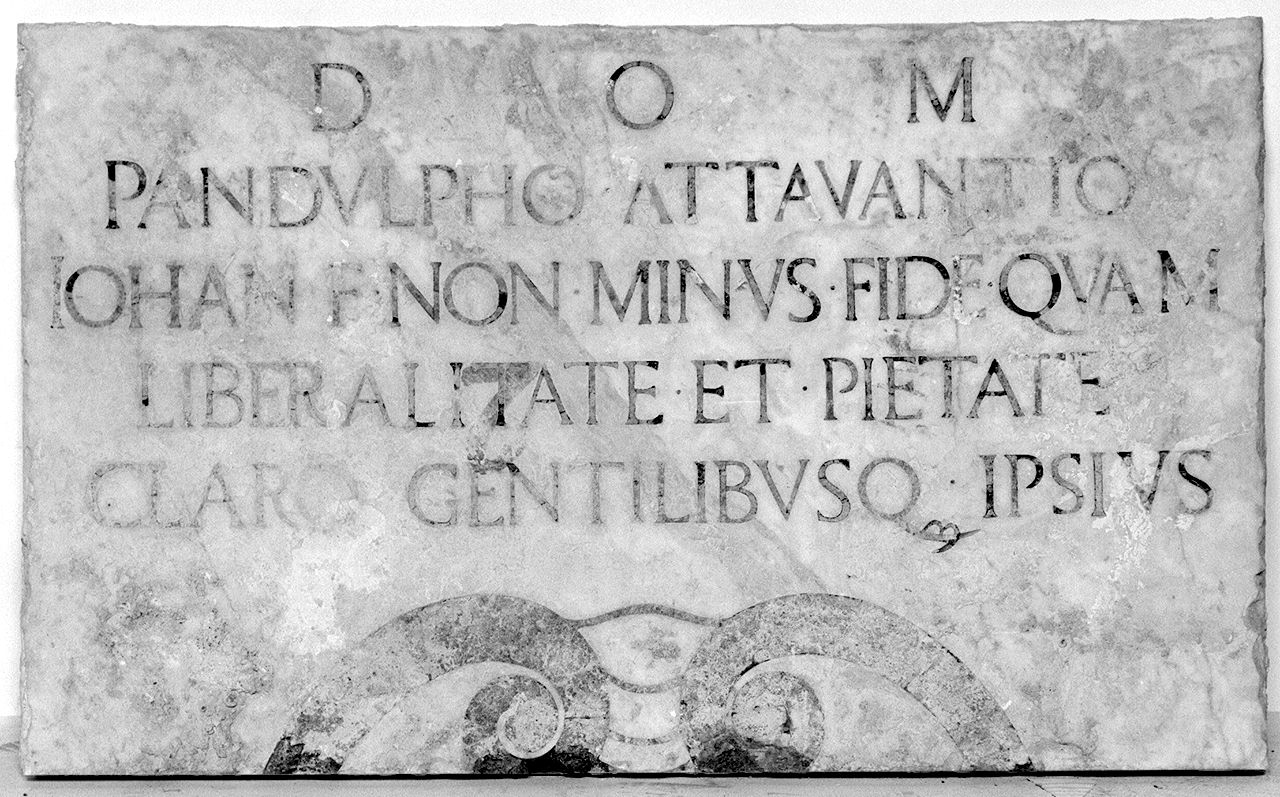 lapide tombale, frammento - produzione toscana (sec. XVI)