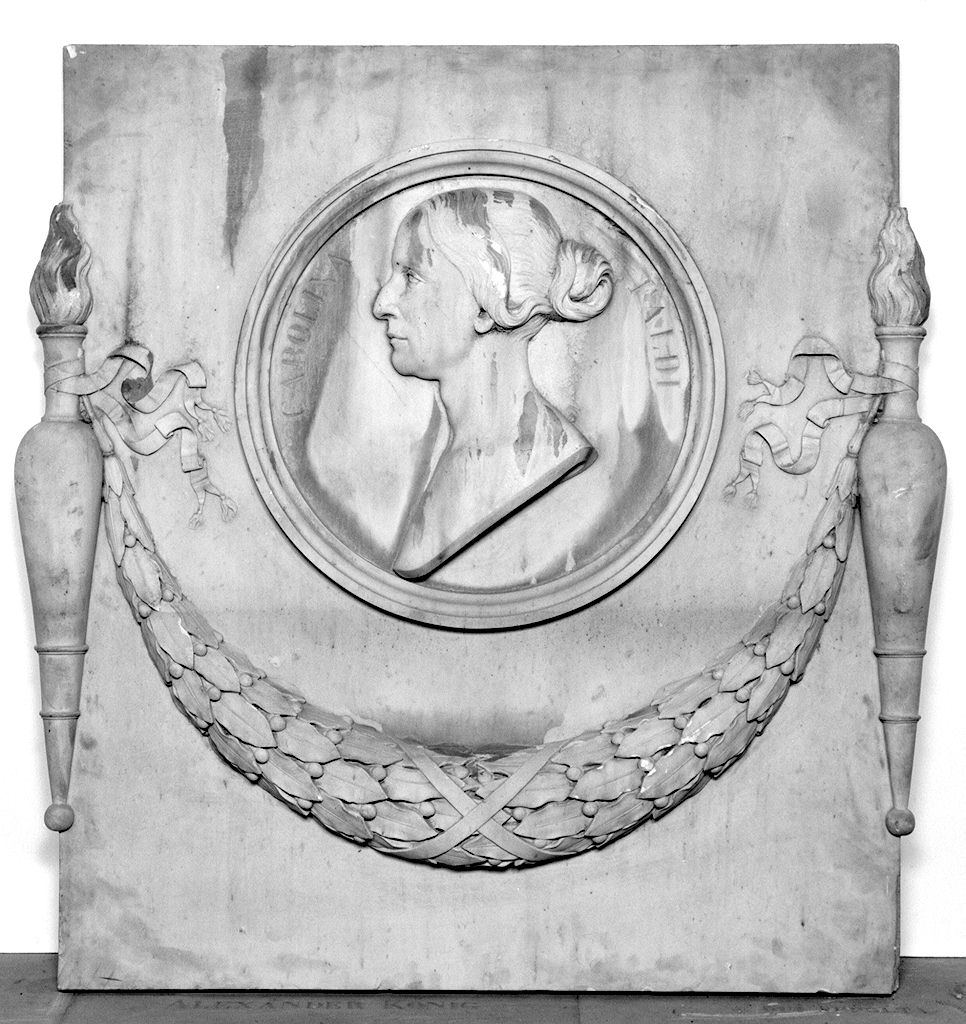 ritratto di Carolina Faldi (lapide tombale) - produzione toscana (metà sec. XIX)