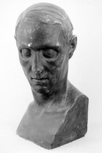 testa d'uomo (scultura) di Gaballo Michele (sec. XX)
