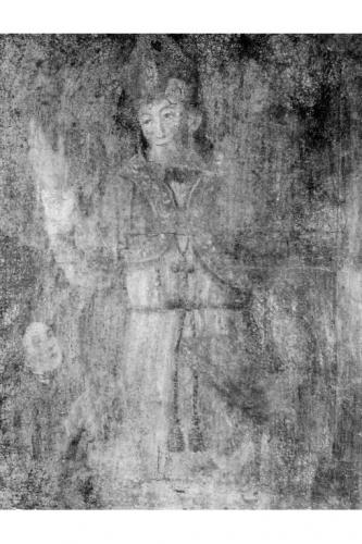Santo vescovo benedicente e offerente (dipinto) - ambito salentino (sec. XVIII)