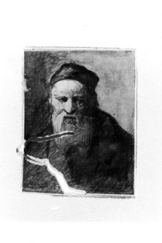 testa d'uomo (dipinto) di Cavoti Pietro (seconda metà sec. XIX)