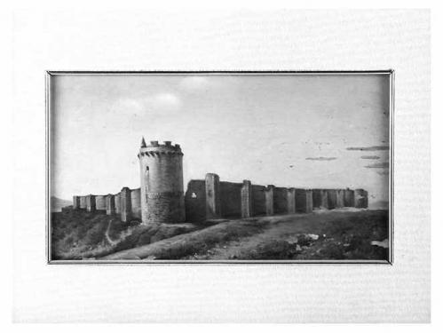 veduta della fortezza di Lucera (dipinto) di Spedaliere F (seconda metà sec. XIX)