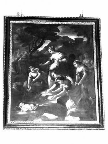Mosè salvato dalle acque (dipinto) di Cenatiempo Gerolamo (sec. XVIII)