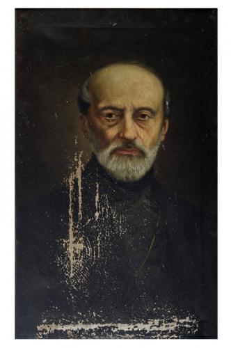 Ritratto di Giuseppe Mazzini (dipinto) di Forcignanò Giuseppe (sec. XIX)