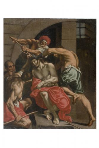 Cristo fra i carnefici (dipinto) - ambito Italia meridionale (secc. XVII/ XVIII)