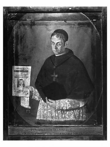 Ritratto di Emilio Todisco Grande, vescovo di Nusco (dipinto) - ambito pugliese (sec. XIX)