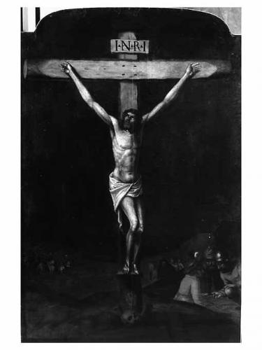 crocifissione (dipinto) - ambito napoletano (sec. XVII)