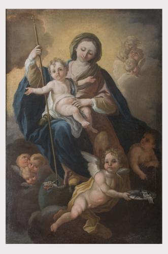 Madonna del Soccorso, Madonna con Bambino (dipinto, opera isolata) - ambito napoletano (metà sec. XVIII)