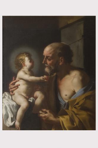 San Giuseppe e Gesù Bambino (dipinto) - ambito napoletano (metà sec. XVIII)